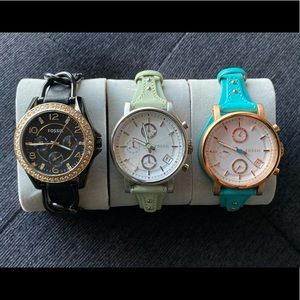 3 Fossil Watches - selling together - price is firm